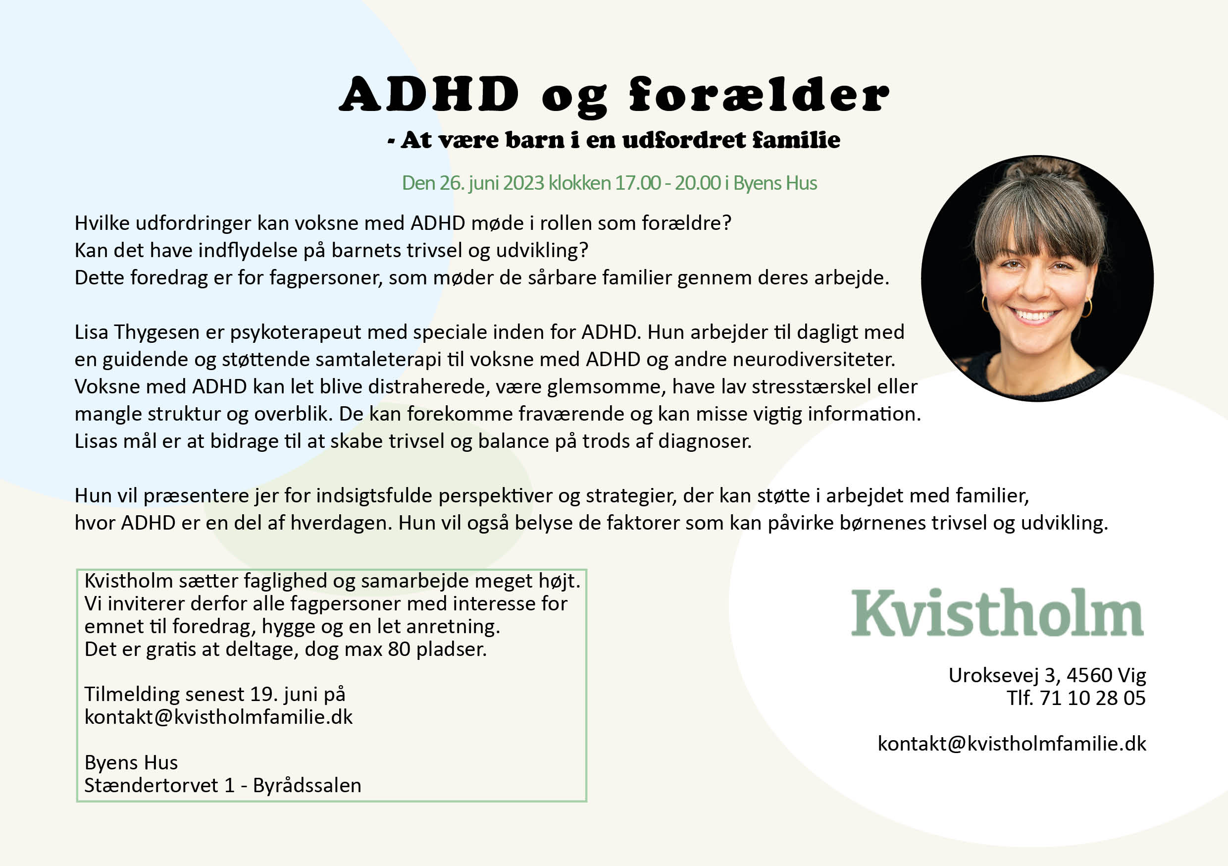 Foredrag, Lise Thygesen